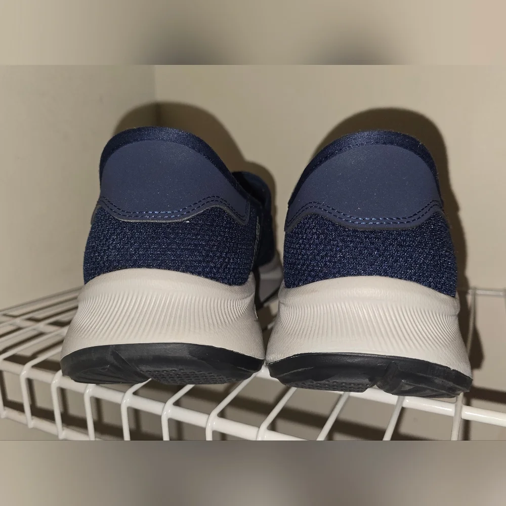 Skechers Men's Navy Hands-free Slip-On Sneakers Size 10 - Picture 5 of 13